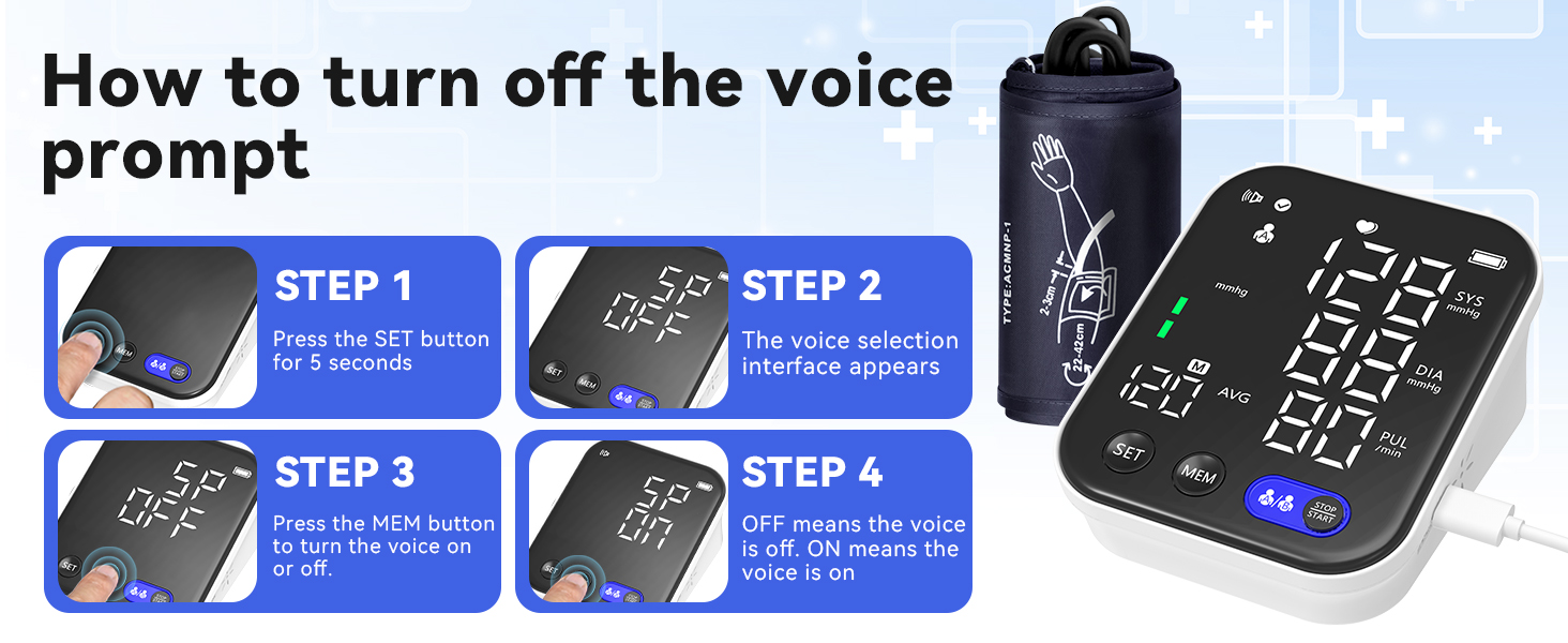 how to turn off the bp voice