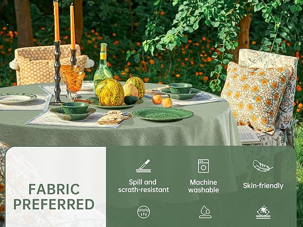 sage green round table cloths 60 inch dining room kitchen buffet