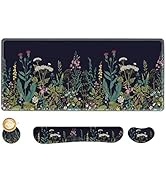 AIMSA Large Gaming Mouse Pad Set, Keyboard Wrist Rest Support + Extended Mouse Pad + Mouse Wrist ...