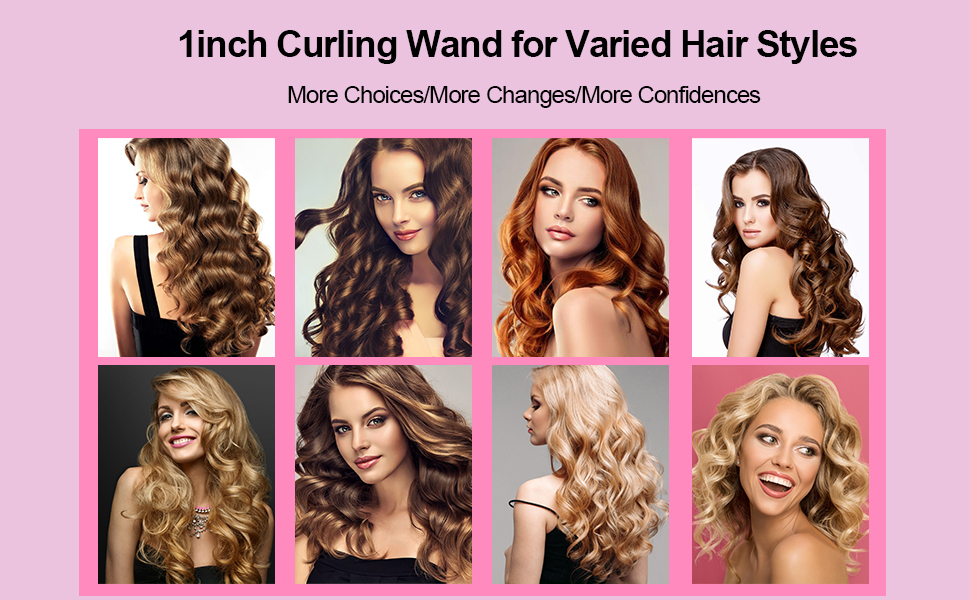 wave iron for short hair,small curling iron for short hair,1 inch ceramic curling iron