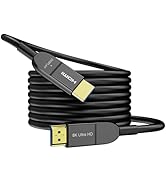 Anehmeta 8K Fiber Optic HDMI Cable 50FT, Long Active HDMI 2.1 Cable 48Gbps Ultra High Speed 8K@60...