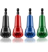 TSV 4PCS Wire Nut Twister, 1/4" Hex Shank Wire Twister Tool for Drill, Wire Connectors Spinner El...