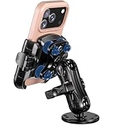 LOKTENWO Anti-Vibration Car Phone Mount Holder with Vibration Dampener [No Block Camera] [1s Lock...