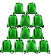 KUUQA 12 Pcs Drawstring Backpack Bags String Backpack Bulk Sport Gym Sack Bags for Traveling and ...