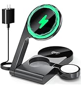 Upgraded 3 in 1 Charging Station for iPhone, Aluminum Alloy Magsafe Wireless Charger for iPhone 1...
