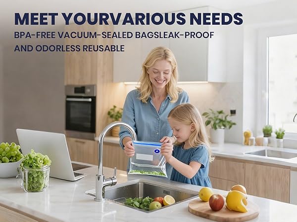 Reusable vacuum bag