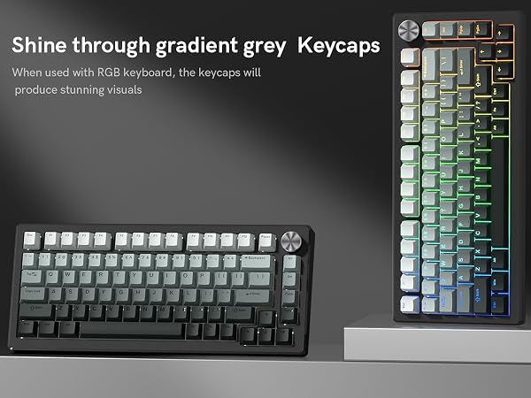 shine through keycaps
