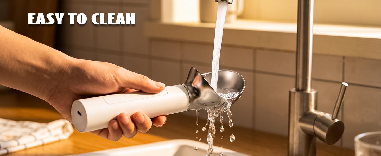 heated ice cream scoop rechargeable