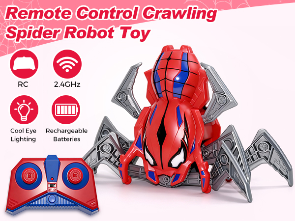 Remote Control Crawling Spider Robot Toy