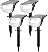 Linkind Solar Spot Lights Outdoor, 60 LEDs Solar Lights Outdoor Waterproof IP67 with 30% Conversi...