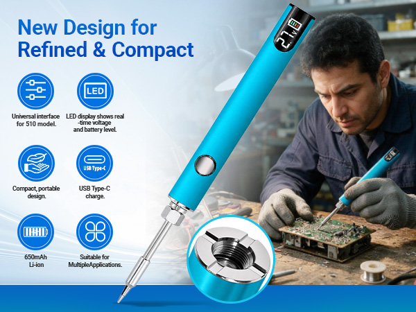 Portable Cordless Soldering Iron Pen
