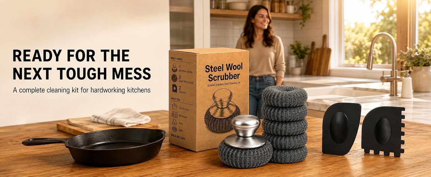 steel wool scrubber