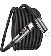USB-C Cable, 240W USB C to USB C Cable 6.6ft, USBC to C Fast Charger, Type C Charging Cord with L...