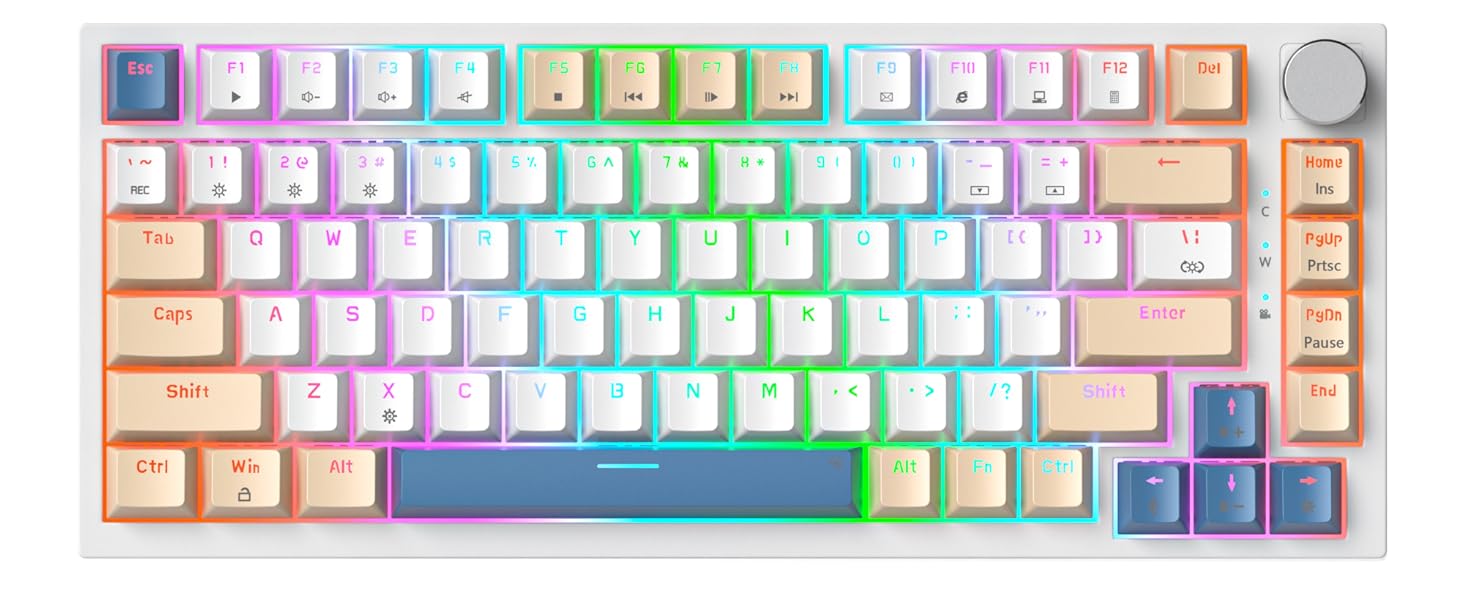 75% gaming keyboard rgb