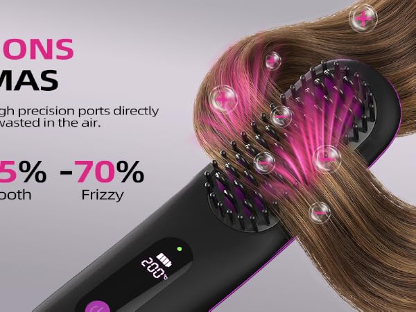 hair straightener brush