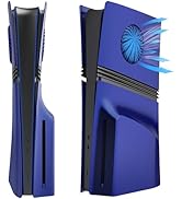 Replacement Cover for PS5 Pro Disc Edition Faceplates - 4 Shockproof Hard ABS Plates with Cooling...