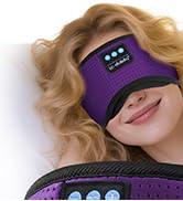 LC-dolida Bluetooth Sleep Mask with White Noise,Sleep Headphones,Bluetooth Wireless Music Eye Mas...