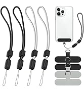 takyu Phone Lanyard Wrist Strap, Adjustable Wristlet Strap for Around The Hand With Tether Tabs C...