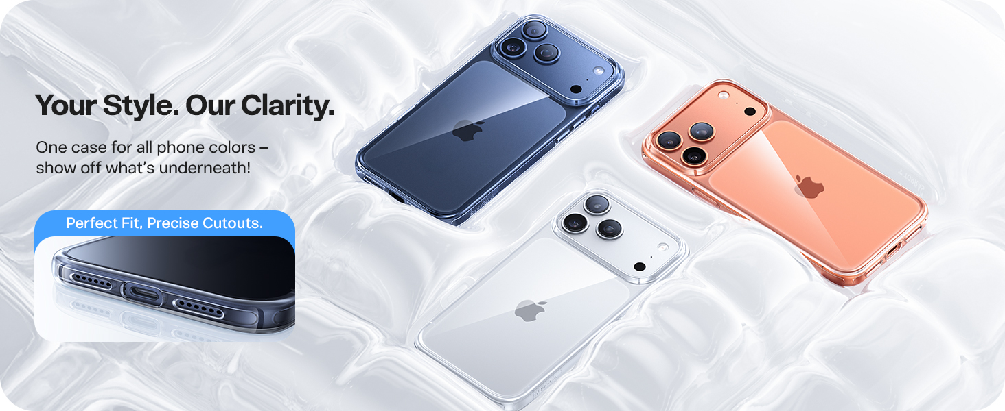 TORRAS Crystal Clear for iPhone 17 Pro Case, Upgraded Non-Yellowing