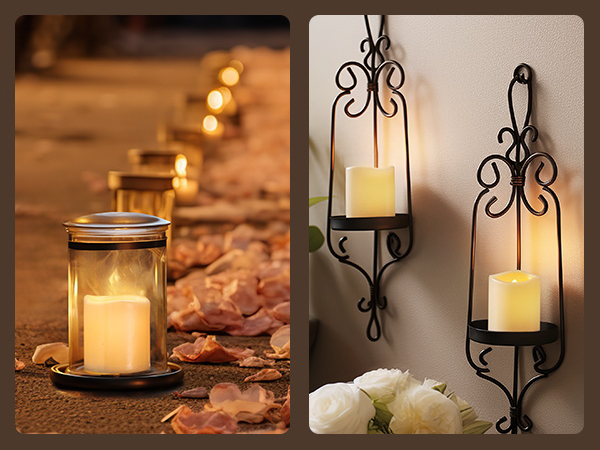 24Pack Flickering Flameless Votive Candles