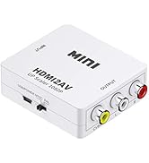 Tianle HDMI to RCA Adapter, 1080P HDMI to AV 3RCA CVBs Composite Video Audio Converter Adapter Su...