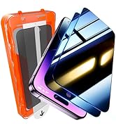 UniqueMe 2 Pack for iPhone 14 Pro Max Privacy Screen Protector - 6.7 inch[Bubble-Free] [Military ...