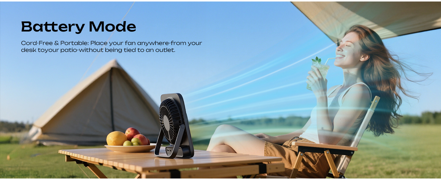 desk fan battery operated