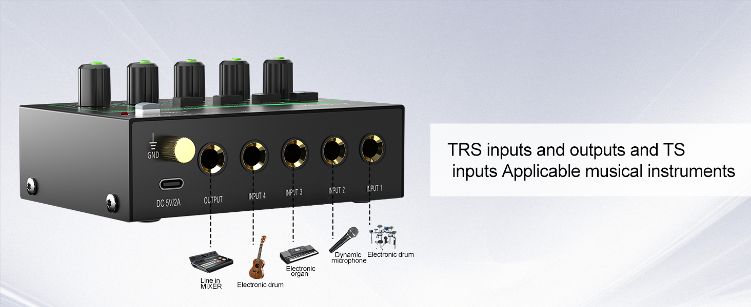 4 channel mixer audio mixer small mini audio mixer goxlr sound board xlr interface behringer djmixer