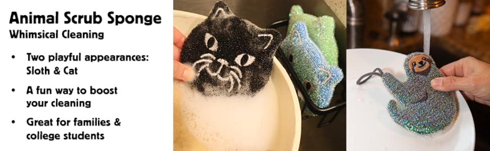 Reusable Cat Scrub Sponge