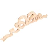 Hemobllo Wooden Decorative Bow Applique for Wall Furniture Solid Wood Knot Onlay Easy Installatio...