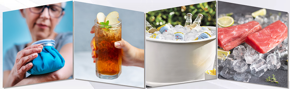 Portable Bullet Ice Maker Countertop with Self-Cleaning for Indoors Outdoors