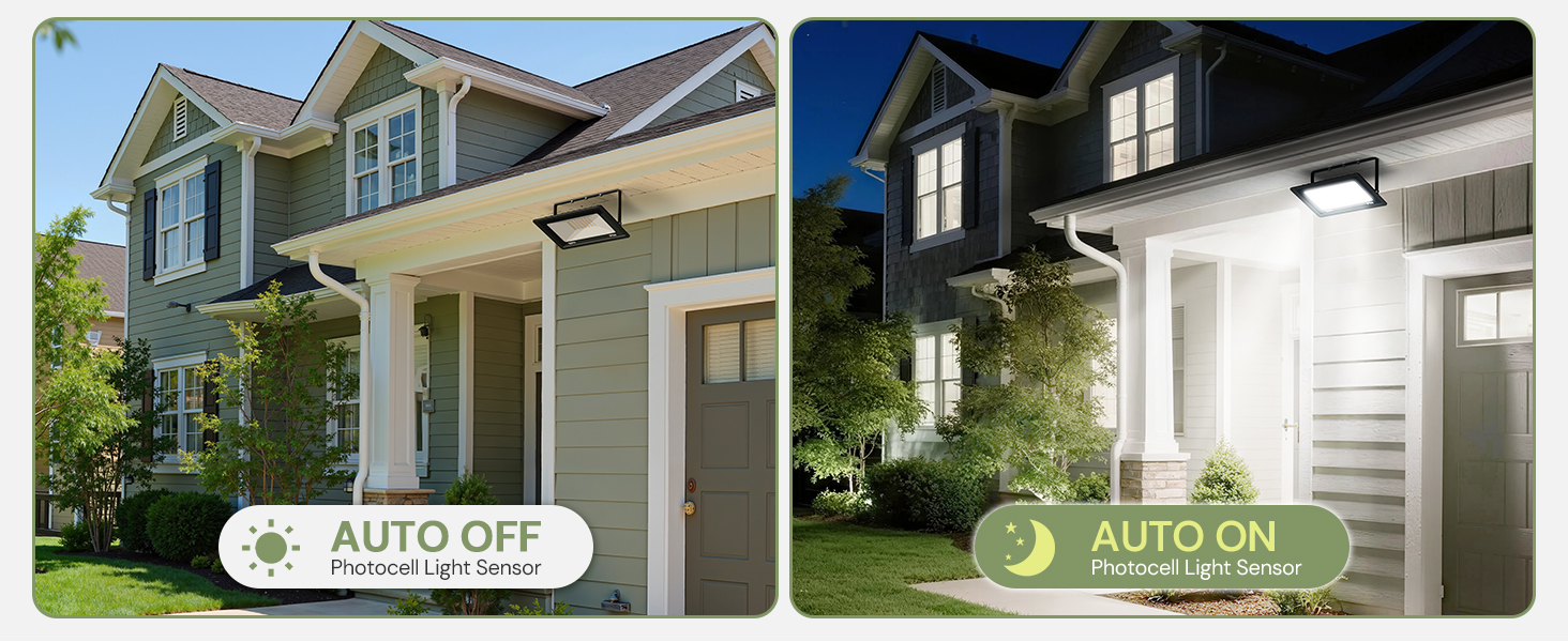 dusk to dawn sensor flood light 