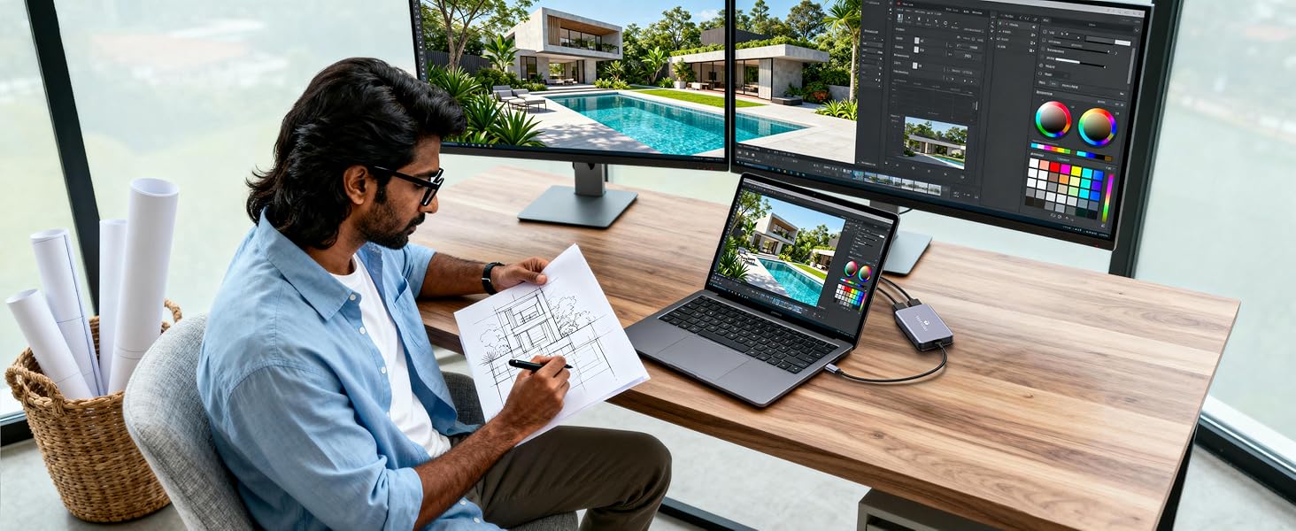 dual hdmi adapter for 2 monitors