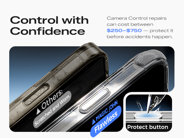 magnetic 18 pro max case with camera control button