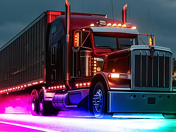 4Pcs Aluminum Underglow Neon Accent Strip Lights 396 LEDs Dream Color