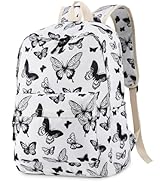 Unineovo Backpack for Girls, Lightweight Butterfly School Backpack, Waterproof Travel Backpacks, ...