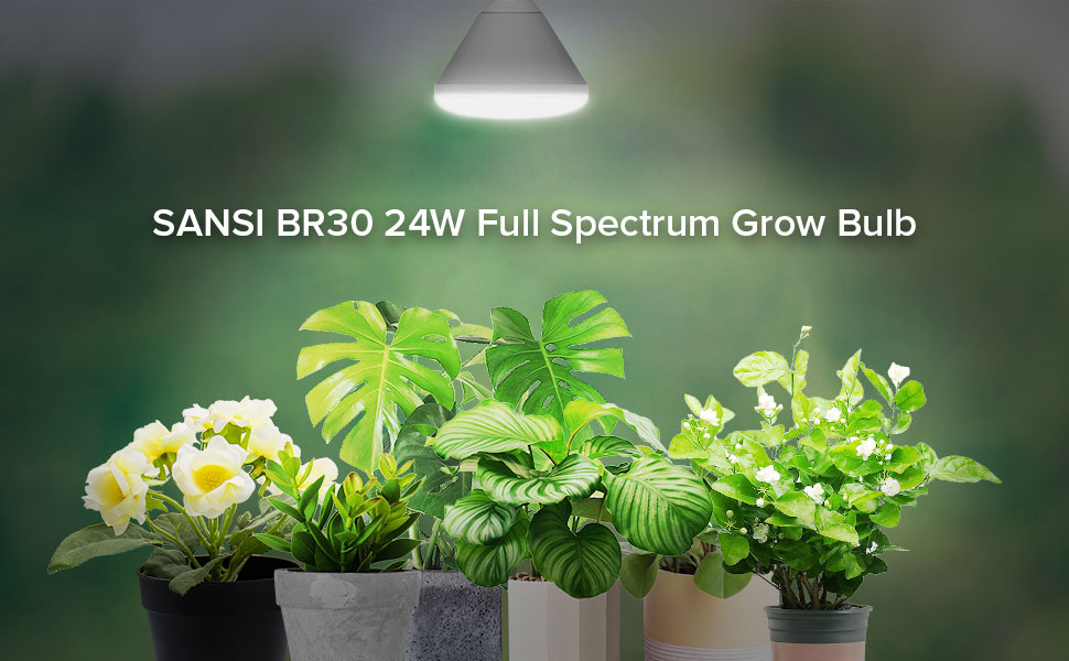 SANSI BR30 24W Full Spectrum Grow Bulb