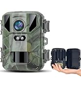 SuntekCam Mini Trail Cameras 1080P 24MP, Game Camera with Night Vision Motion Activated, IP65 Wat...