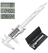 Digital Calipers, Caliper Measuring Tool with Large LCD Screen, Stainless Steel Micrometer Calipe...