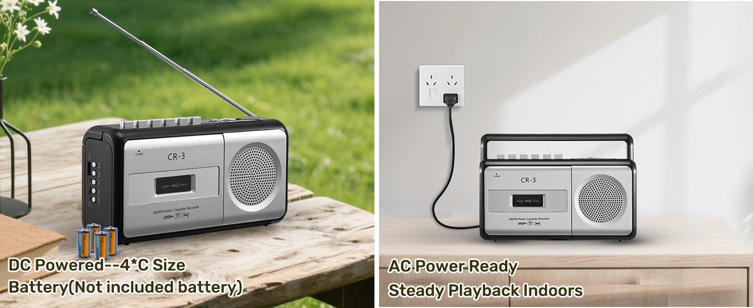  Portable Cassette Player Boombox