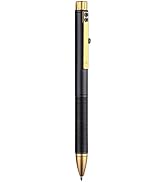 WANERSEN Titanium Bolt-Action Pen Tungsten Glass Breaker 5", Black-Gold