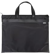 M&amp;G Zipper Pouch with Handle 12x15 in Large Pocket File Bag, A4 Foldable Document Storage Bag for...