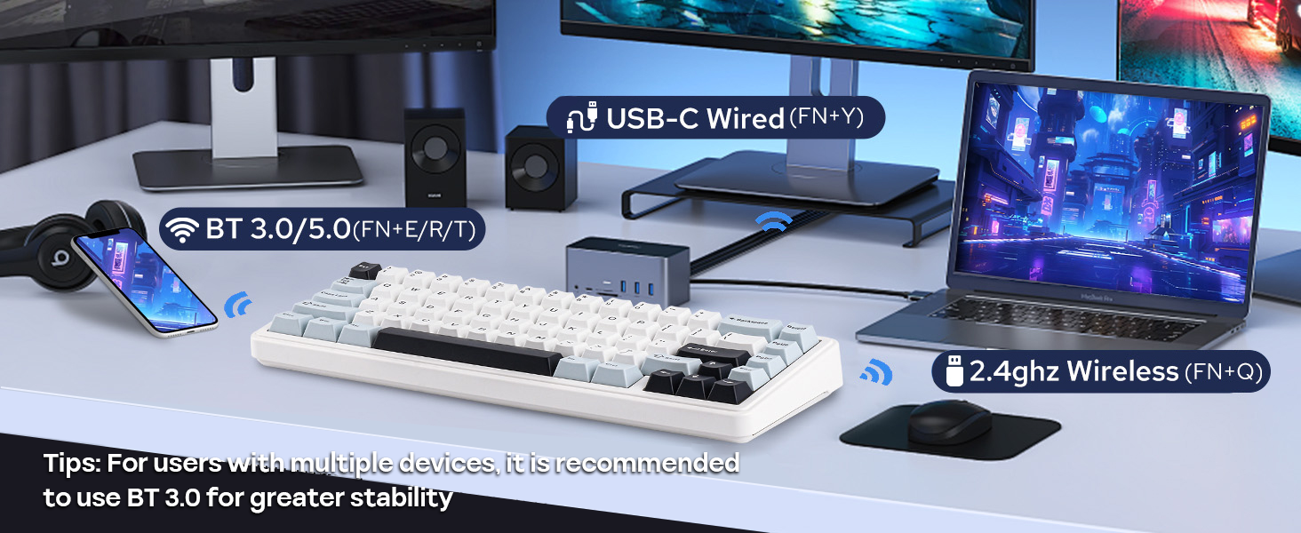 wireless creamy keyboard