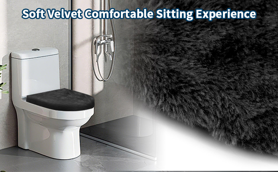 black toilet cover