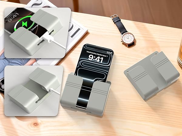 Safely and reliably hold your phone while it charges
