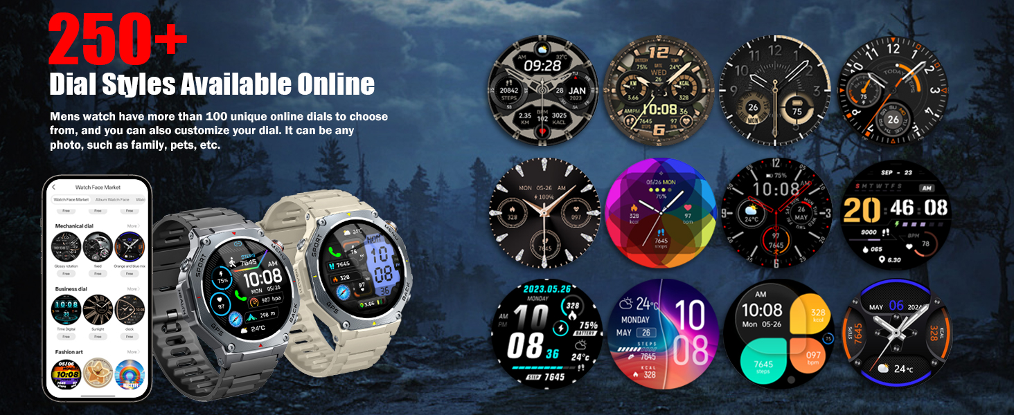 250+ watch faces