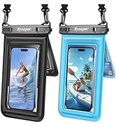Waterproof Phone Pouch Floating, Double Bags Waterproof Phone Case with Lanyard for iPhone 16 15 ...