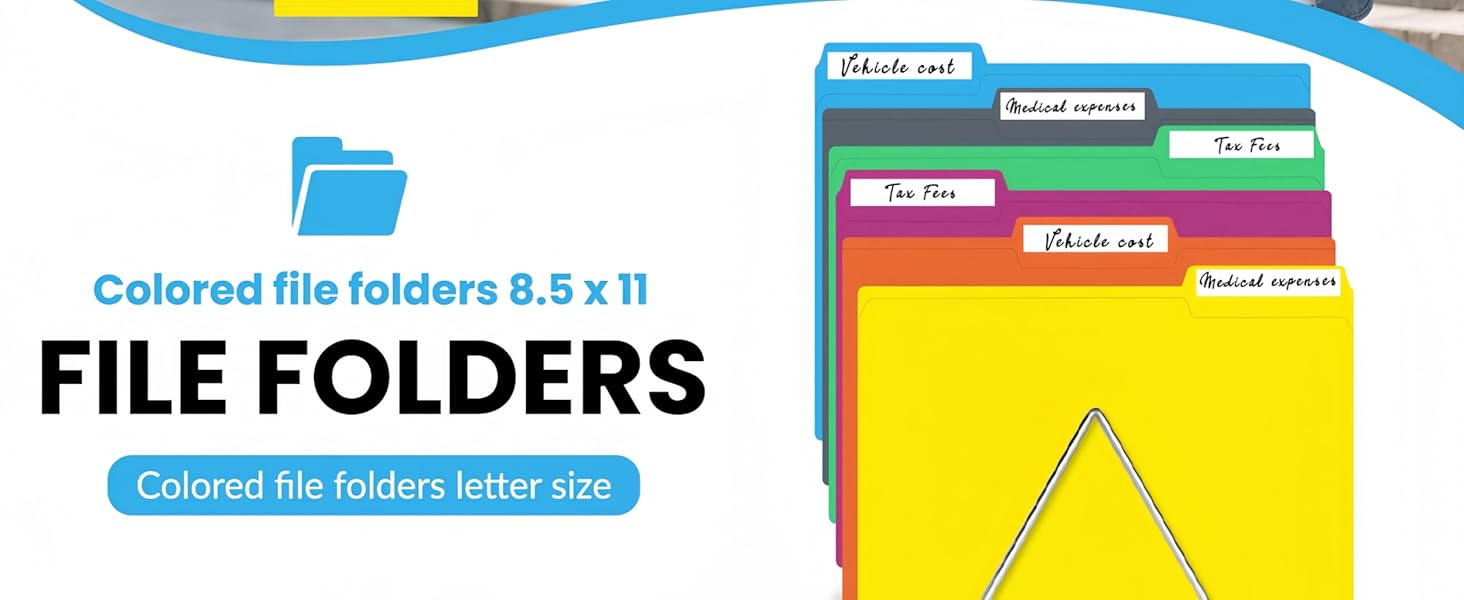 colored file folders