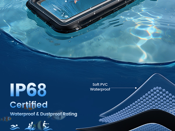 ip68 floating waterproof phone pouch dustproof sandproof travel beach cruise kayaking essentials