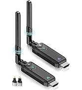 Wireless HDMI Transmitter and Receiver,1312FT/400m 4K Decode1080P Output Plug&amp;Play 2.4G/5.8G Port...